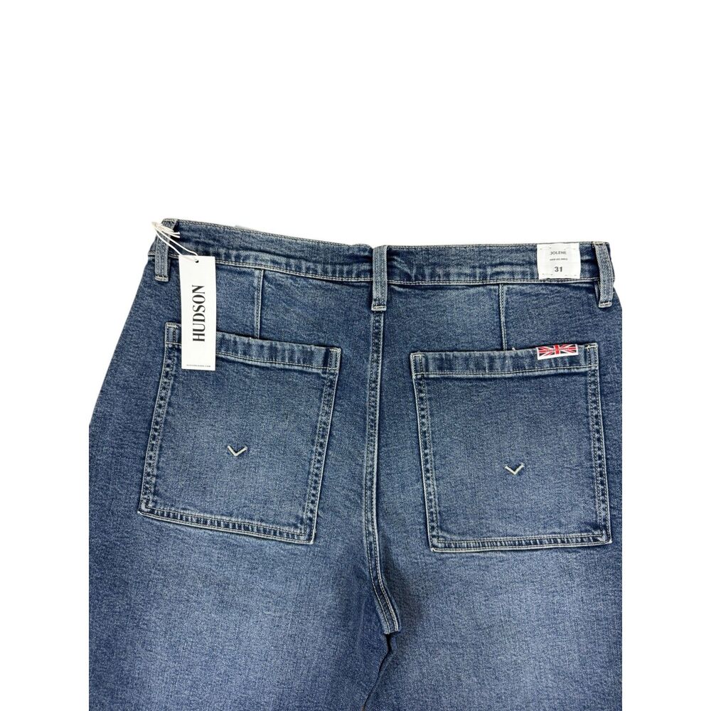 NWT Hudson Jeans Blue Wide Leg Denim Pants Size 31 - Picture 5 of 10